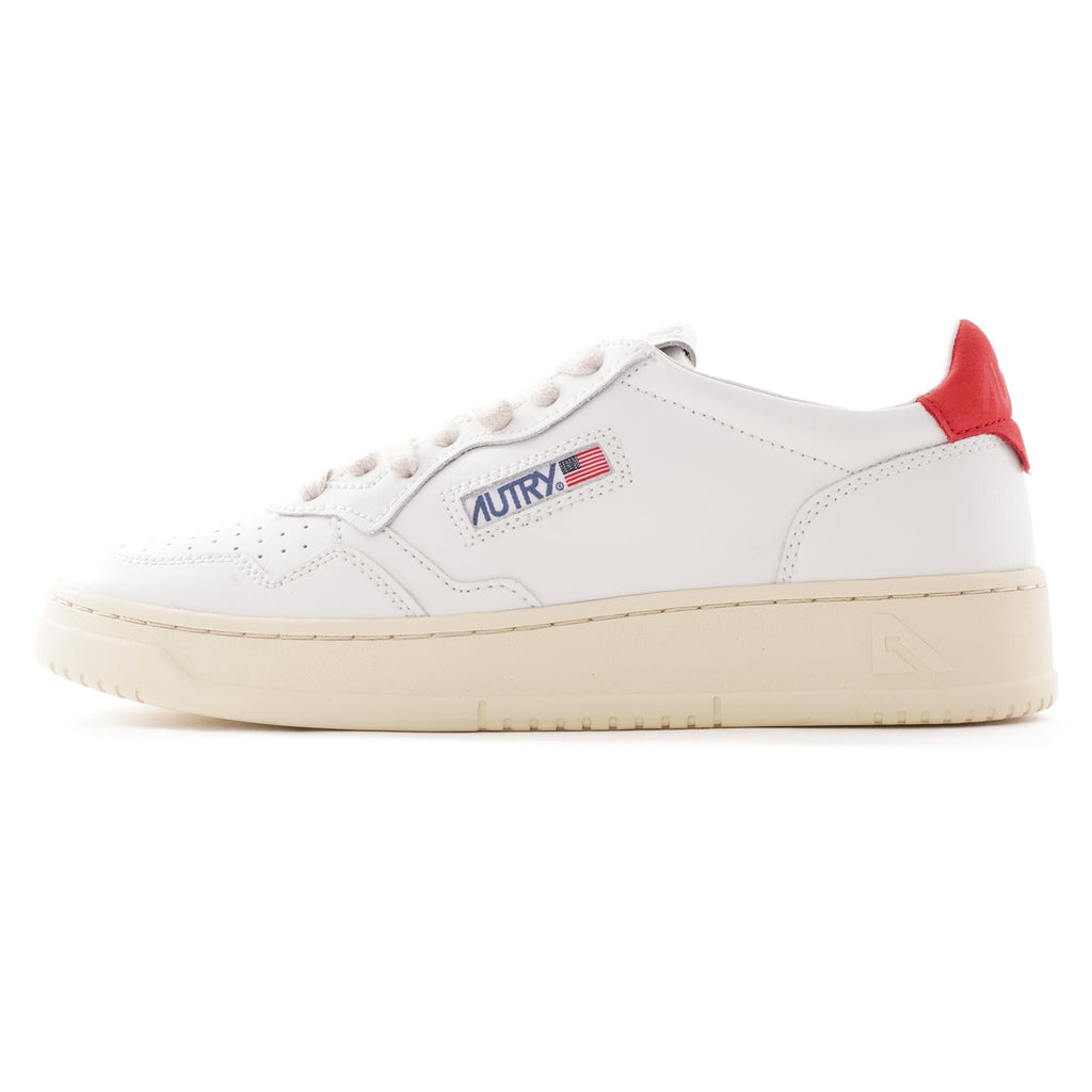 Action Shoes Low Leather - White/Red