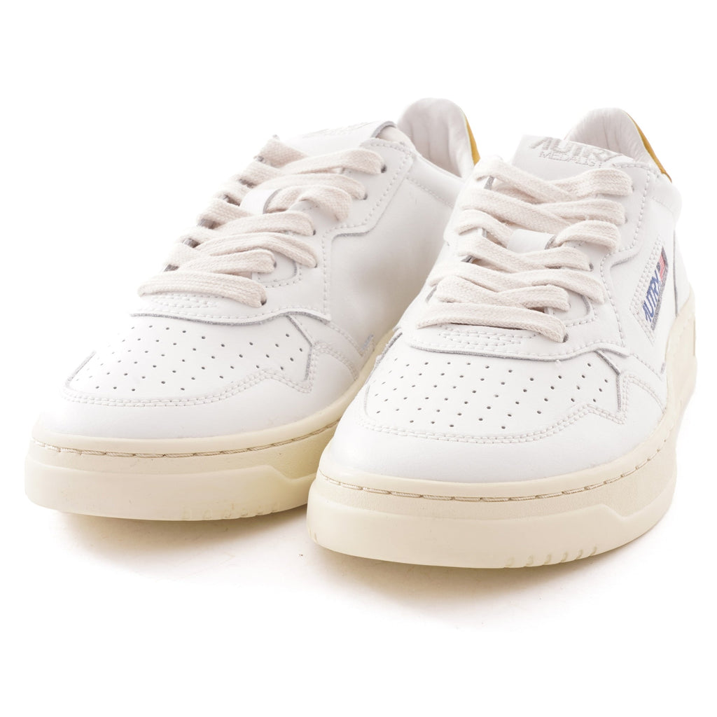 Action Shoes Low Leather - White/Gold