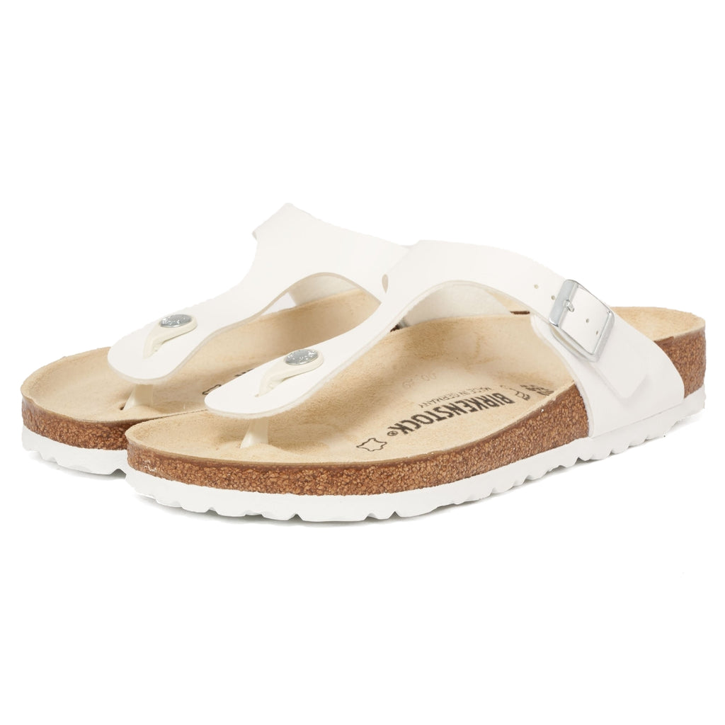 Birkenstock White Gizeh Sandals