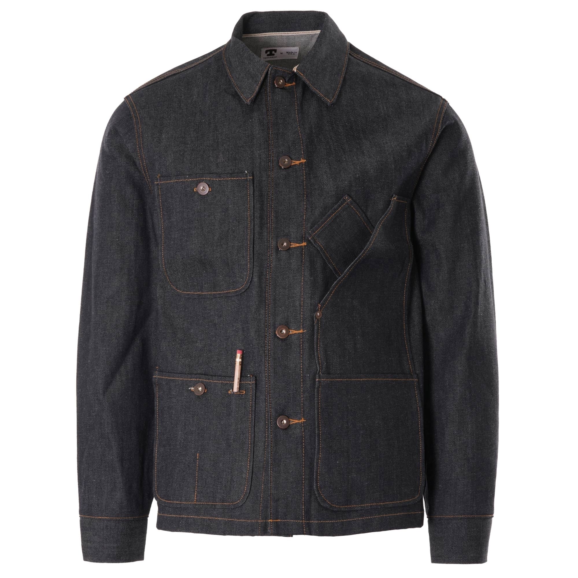 Tellason 16.5OZ Coverall Denim Jacket - Denim