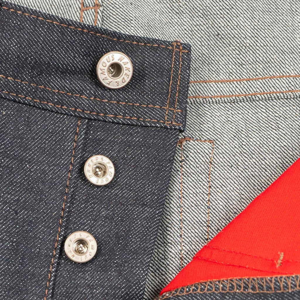 Weird Guy Chinese New Year Metal Ox Selvedge Denim Jeans - Indigo