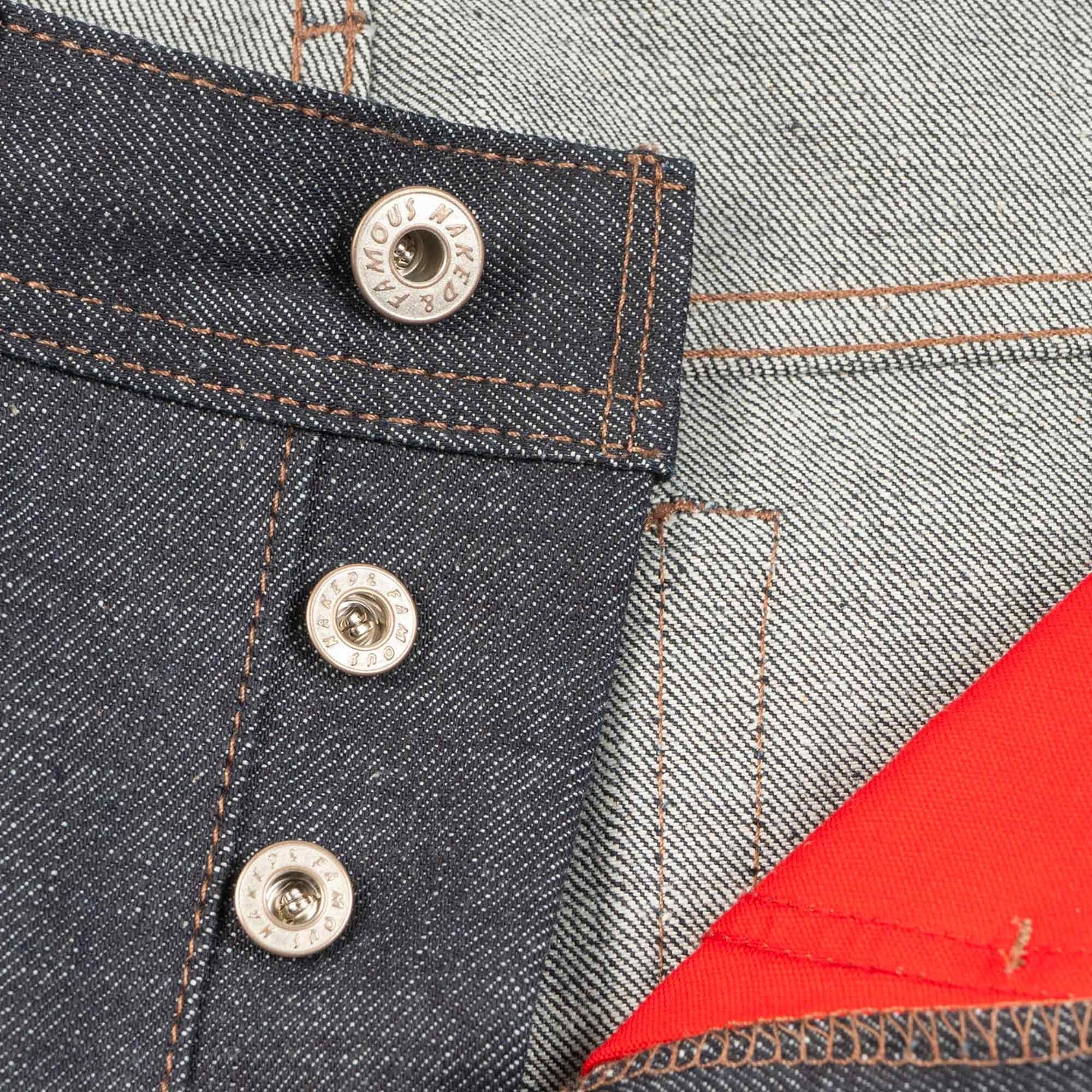 Weird Guy Chinese New Year Metal Ox Selvedge Denim Jeans - Indigo