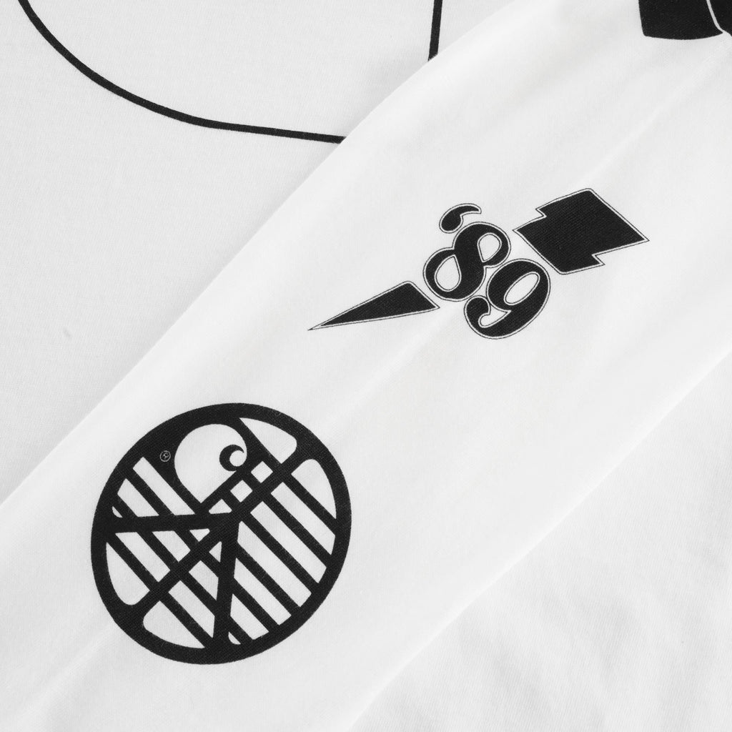 Womens L/S Tab T-Shirt - White/Black