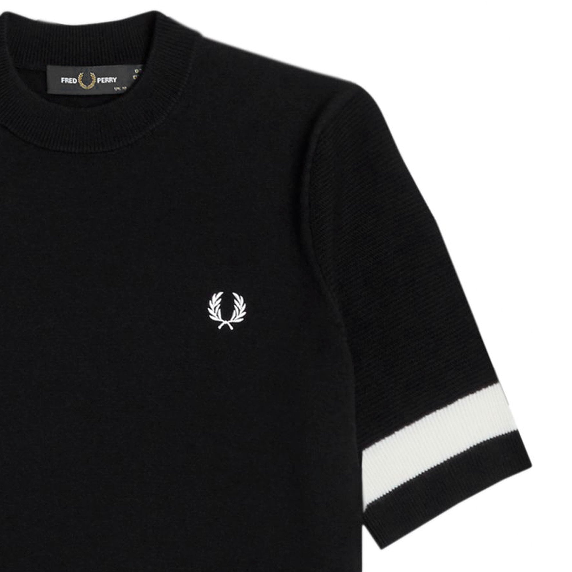 Bold Tipped Jumper - Black