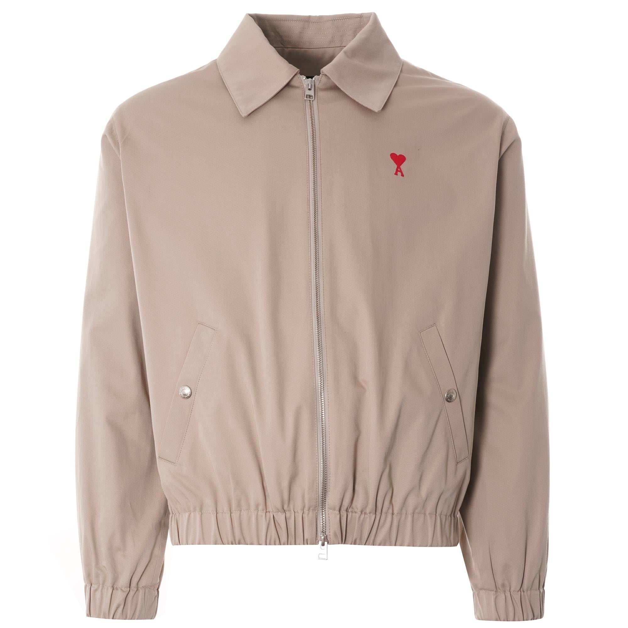 Ami De Coeur Zipped Jacket - Beige
