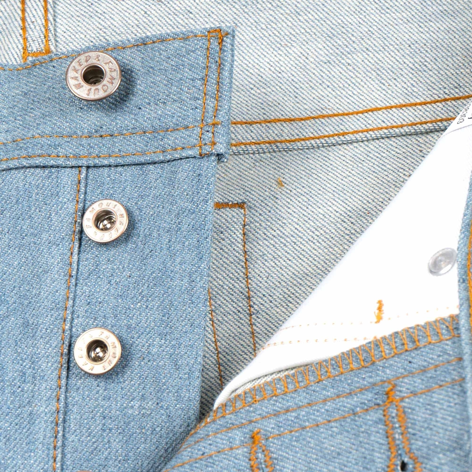 Weird Guy Recycled Selvedge Jeans - Stone Blue