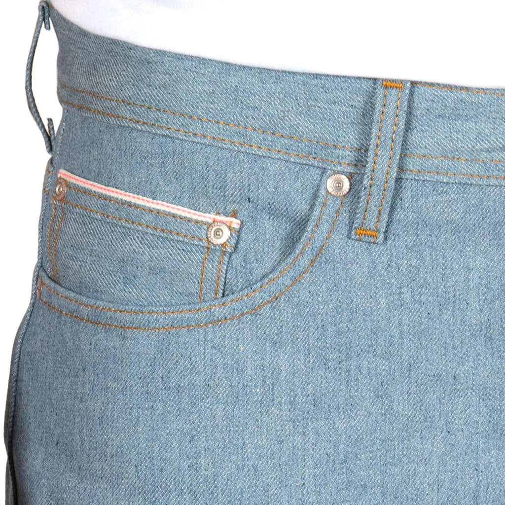 Weird Guy Recycled Selvedge Jeans - Stone Blue