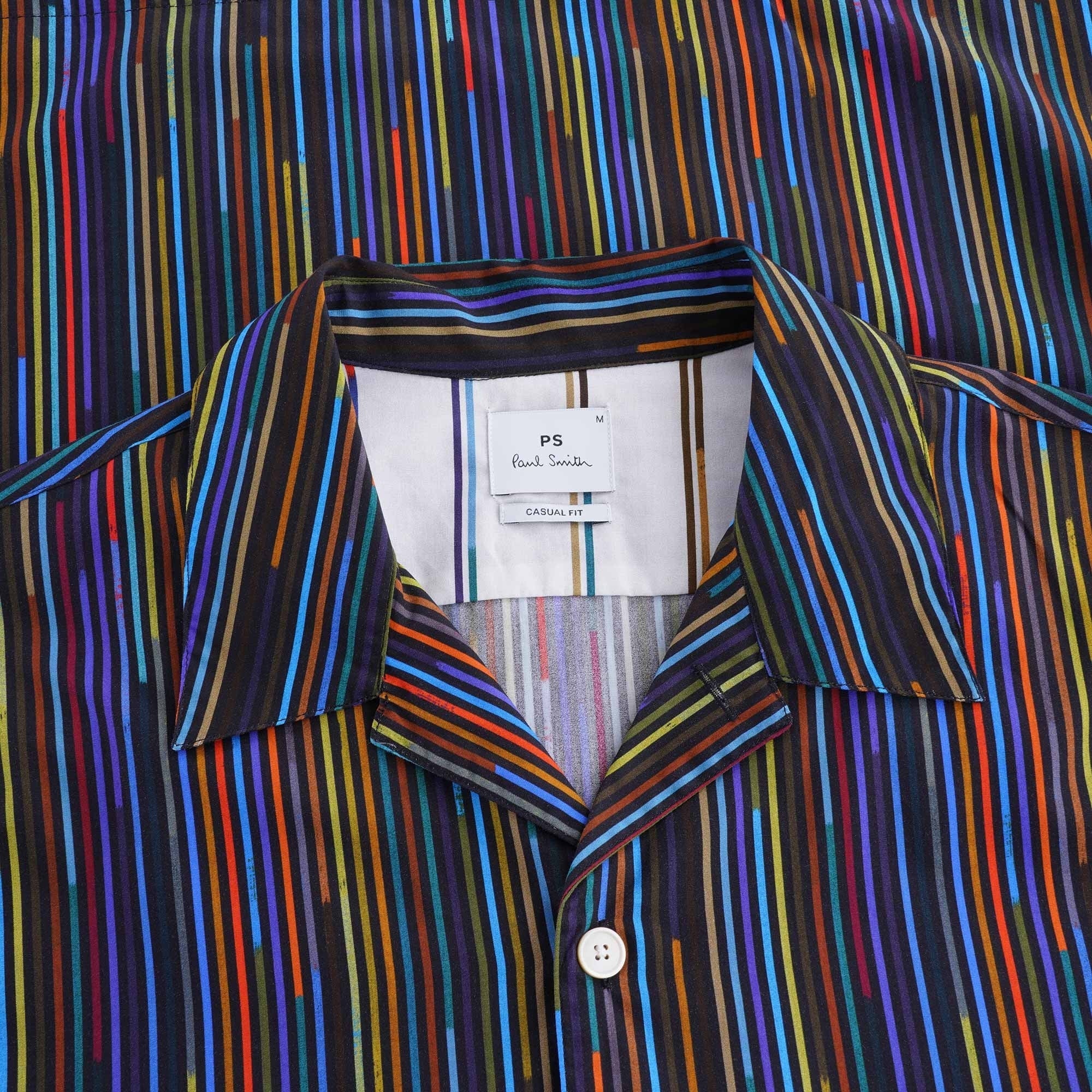 Stripe Vacation Shirt - Black