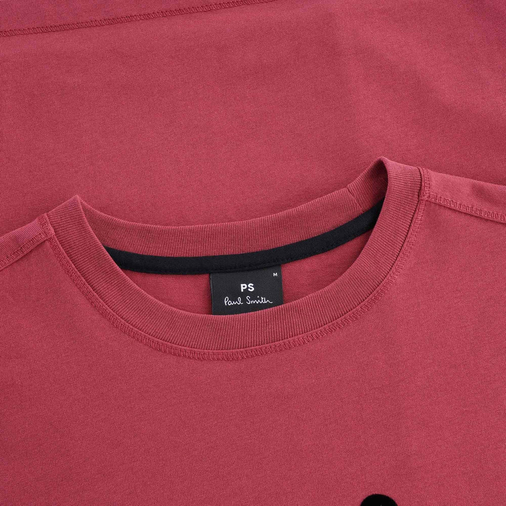 PS Happy' Organic Cotton T-Shirt - Raspberry