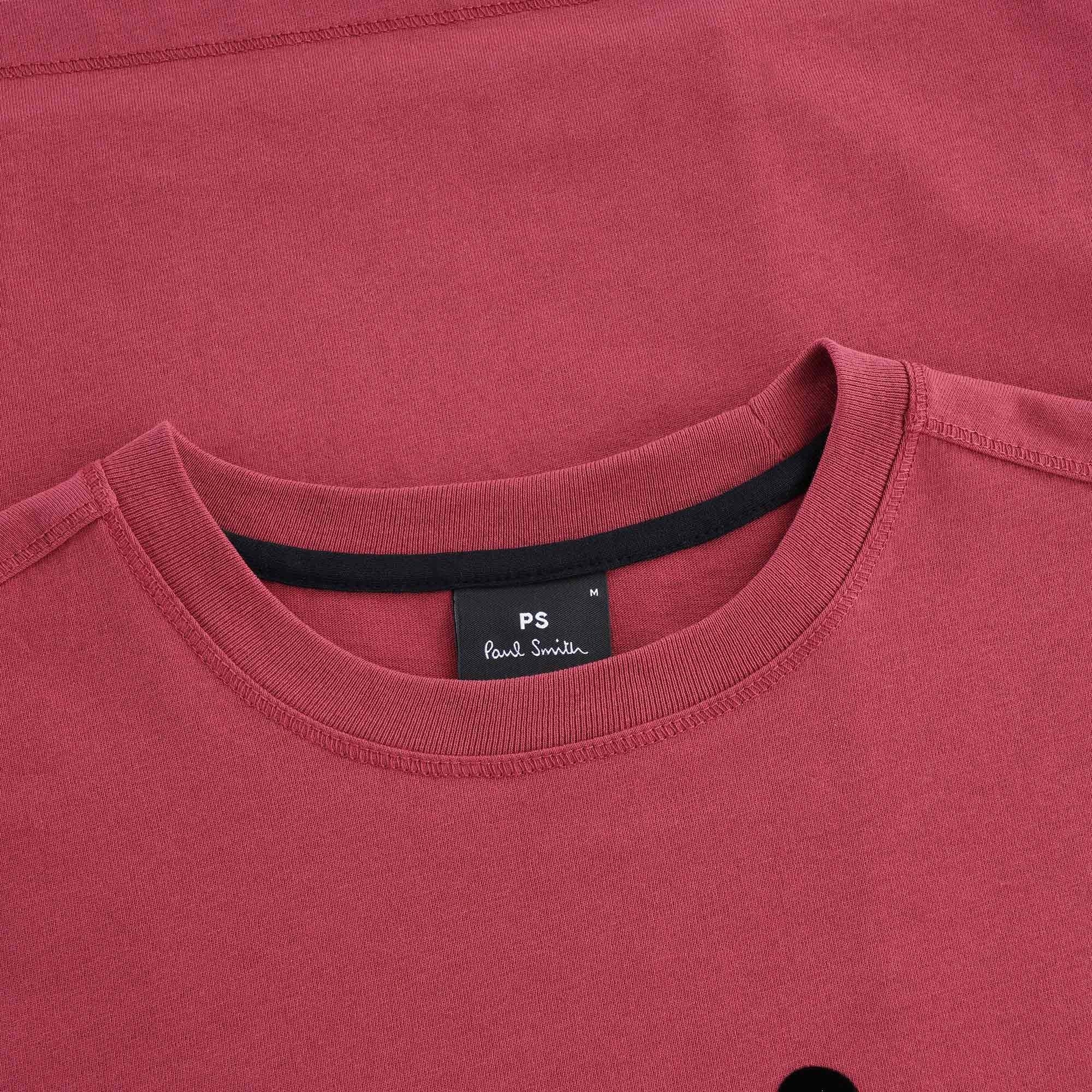 PS Happy' Organic Cotton T-Shirt - Raspberry