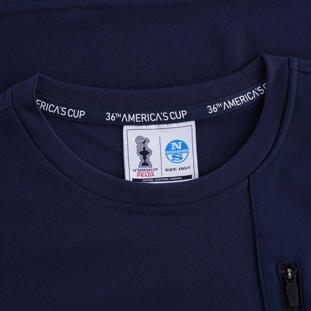 Recycled Piqu T-Shirt - Blue Navy