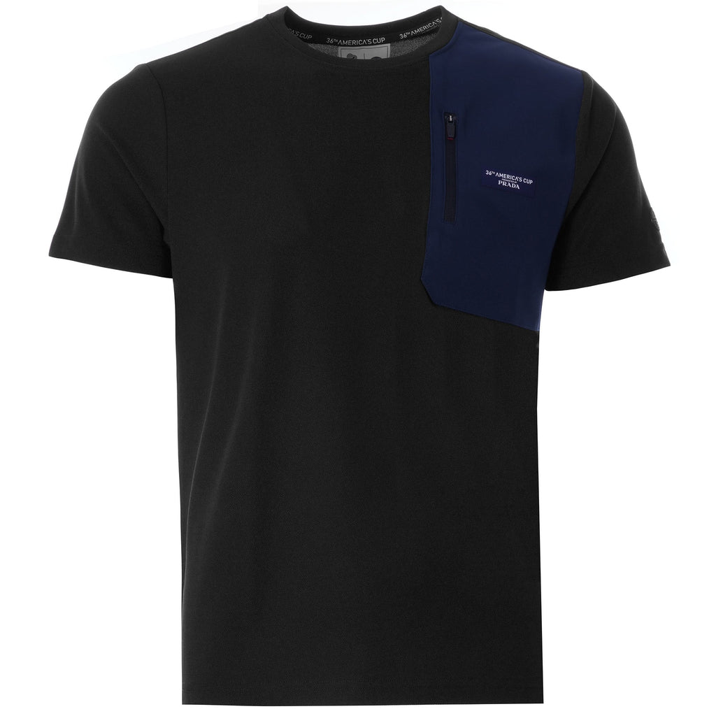Recycled Piqu T-Shirt - Black