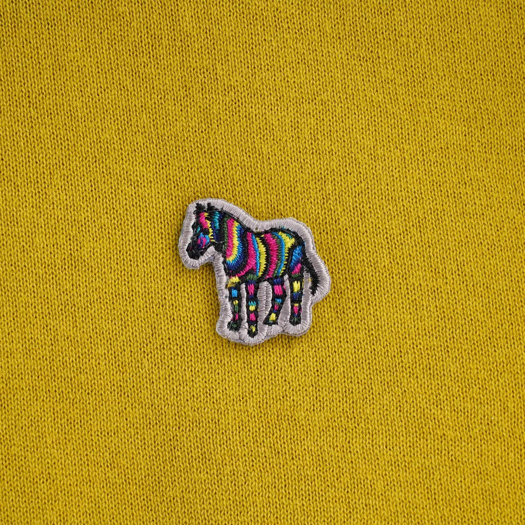 Zebra Logo Knitted Polo Shirt - Acid