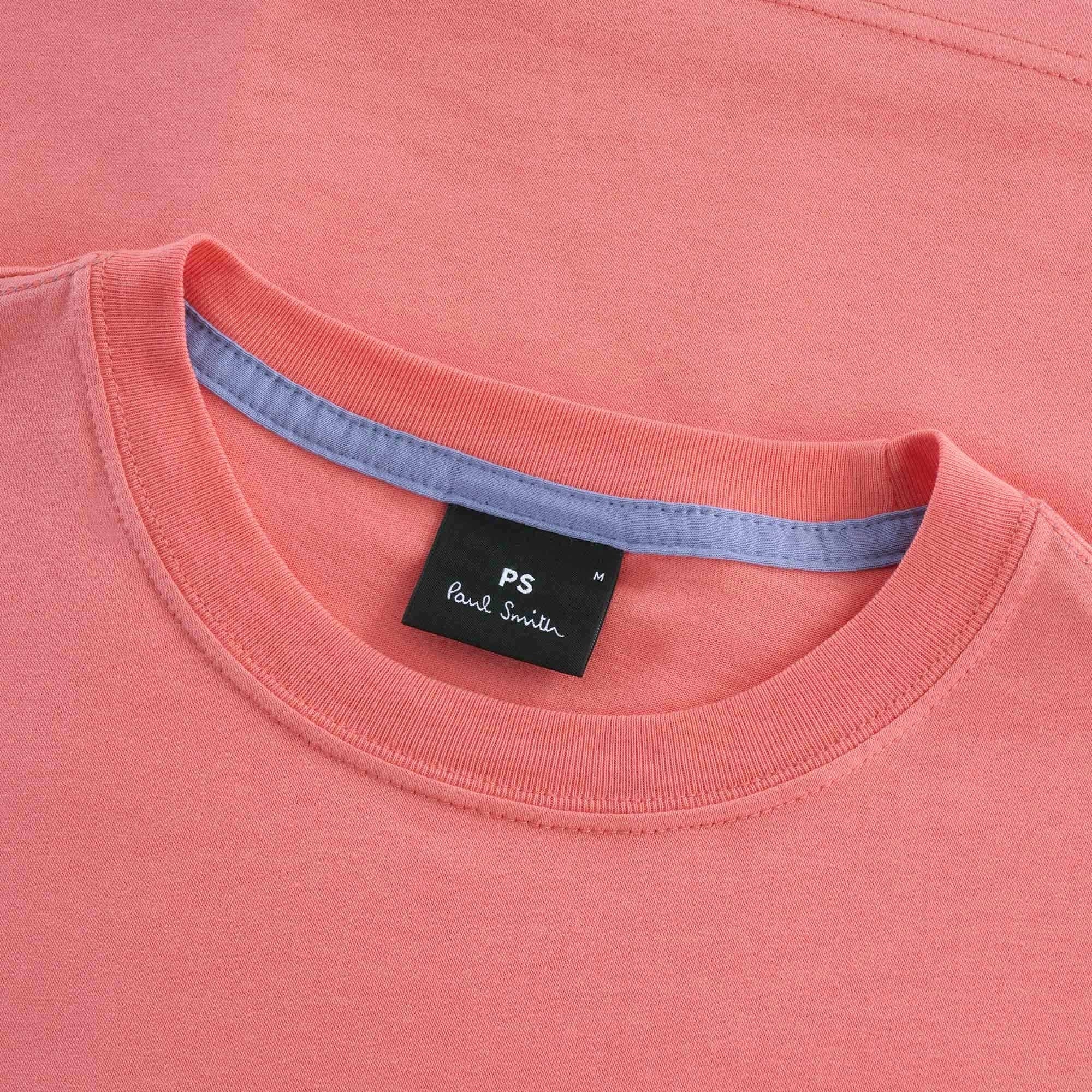 Organic-Cotton Zebra Logo T-Shirt - Coral