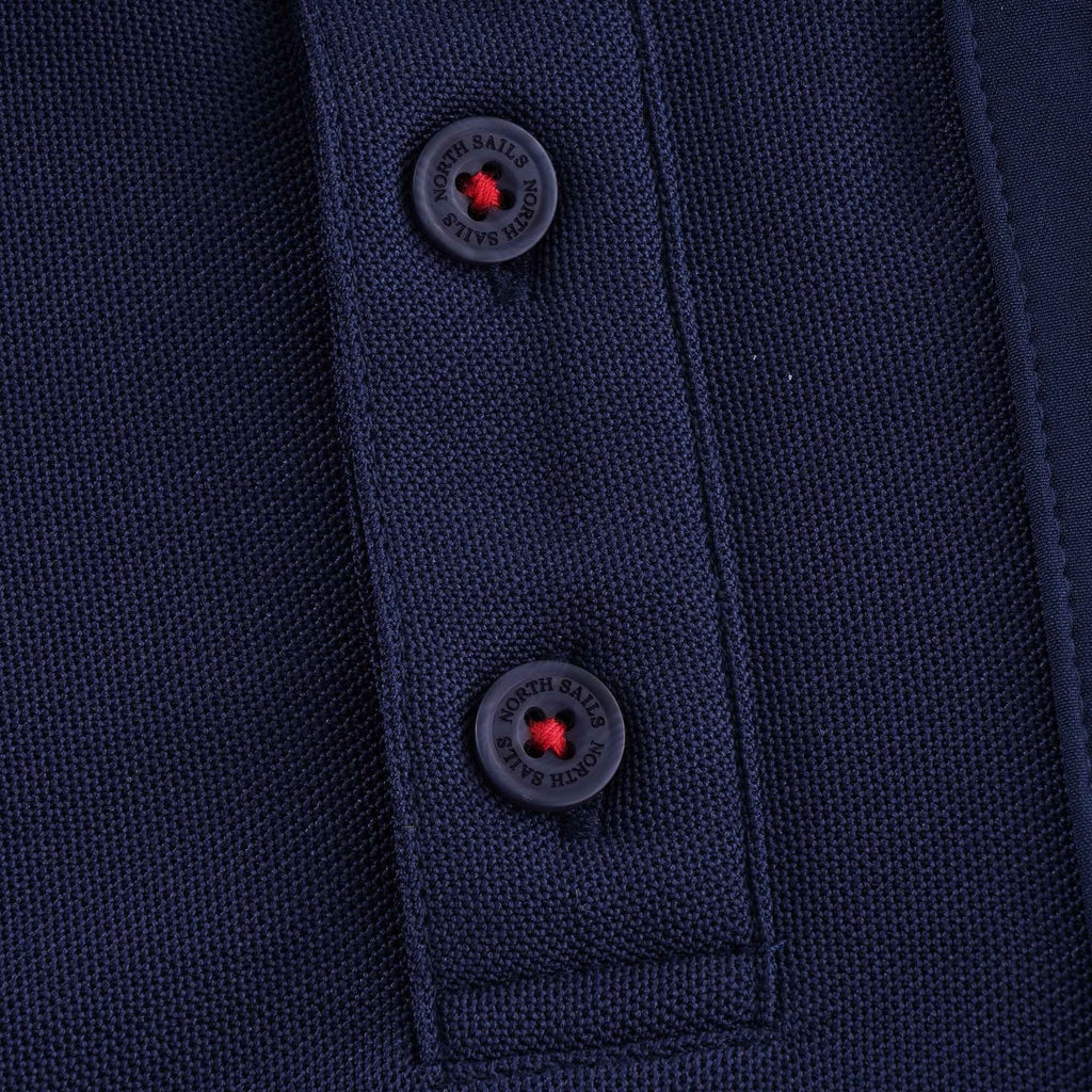 Otara Recycled Piqu Polo Shirt - Blue Navy