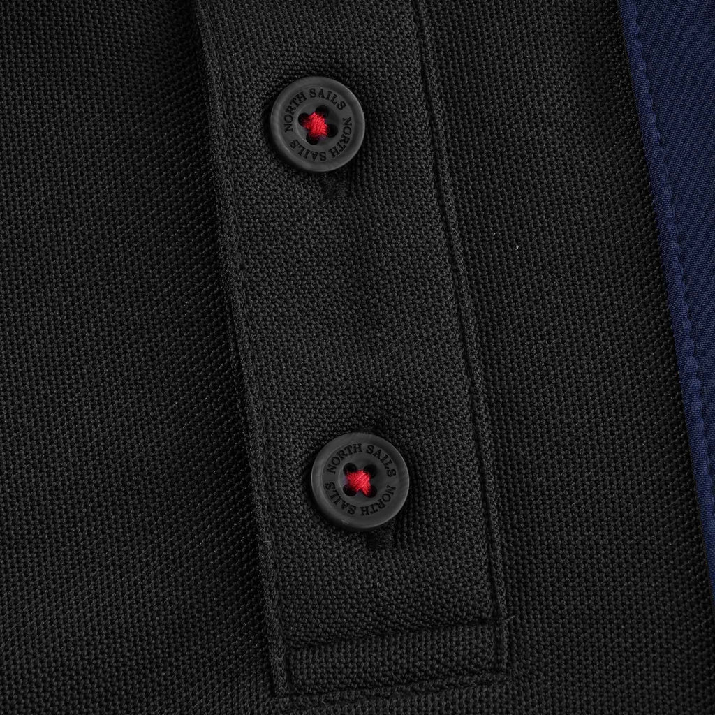 Otara Recycled Piqu Polo Shirt - Black