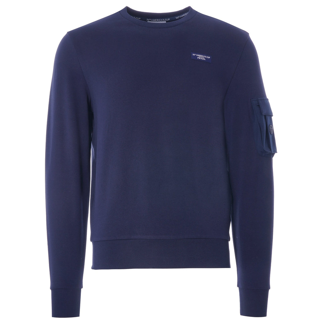 Orewa Stretch Fleece Sweatshirt - Blue Navy