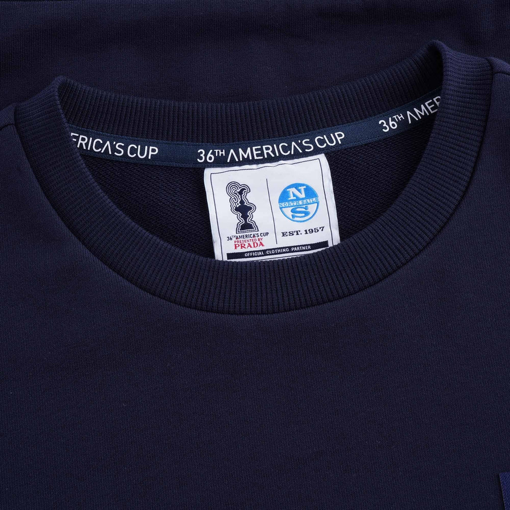 Orewa Stretch Fleece Sweatshirt - Blue Navy
