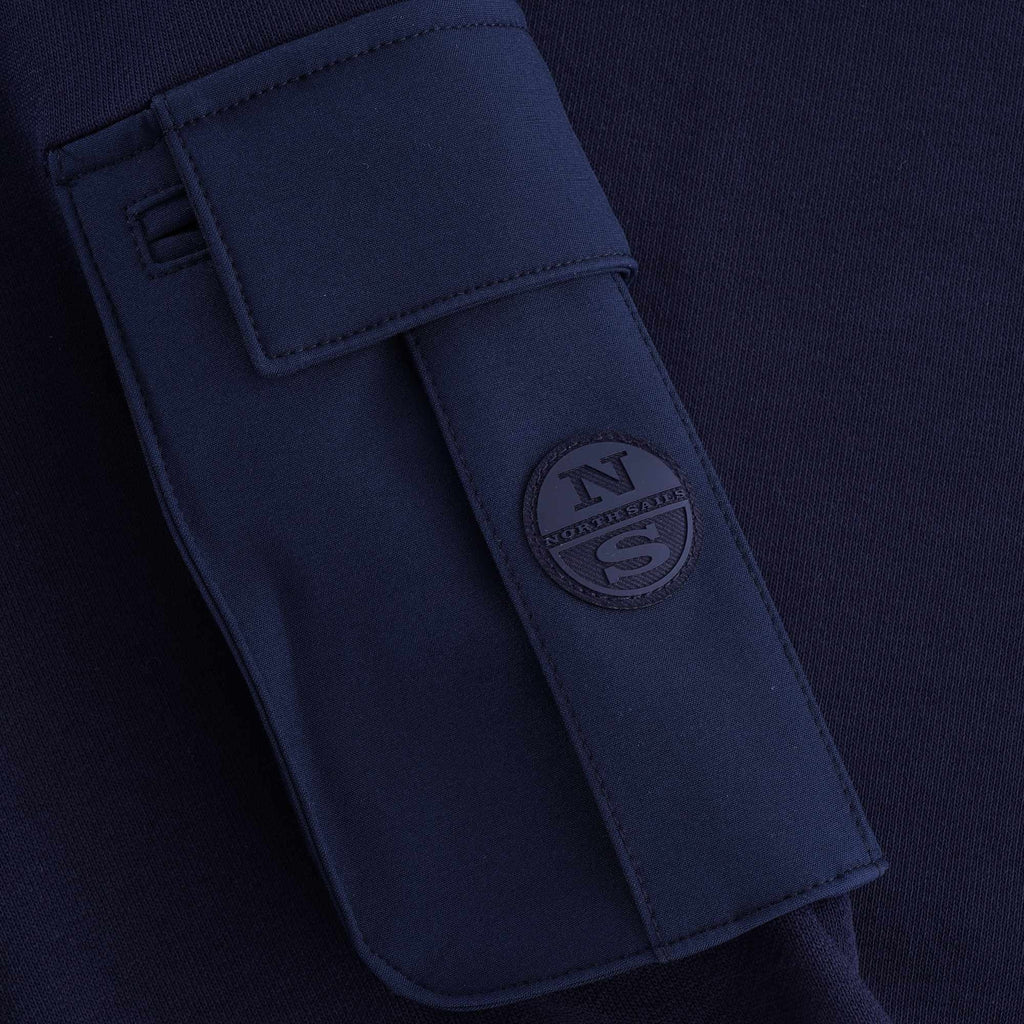 Orewa Stretch Fleece Sweatshirt - Blue Navy
