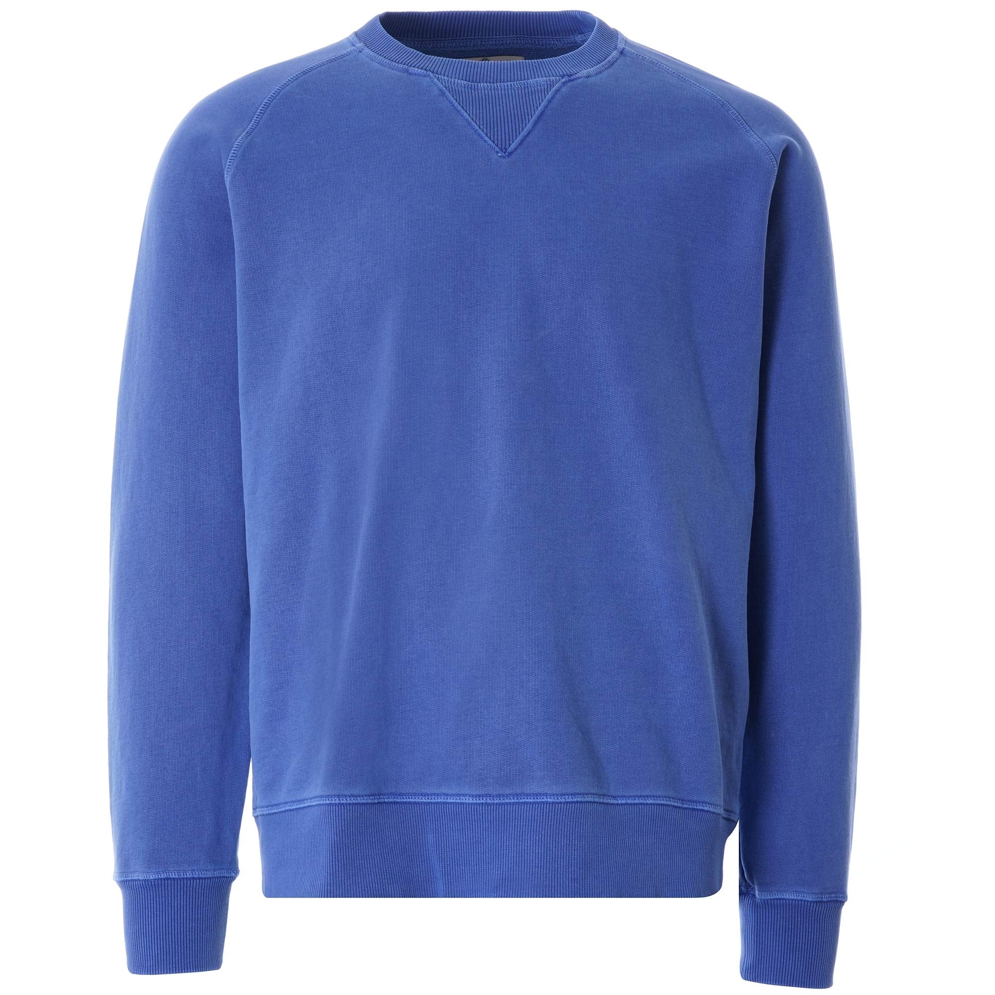 Embroidered Arrow Crew Sweatshirt - Washed Blue