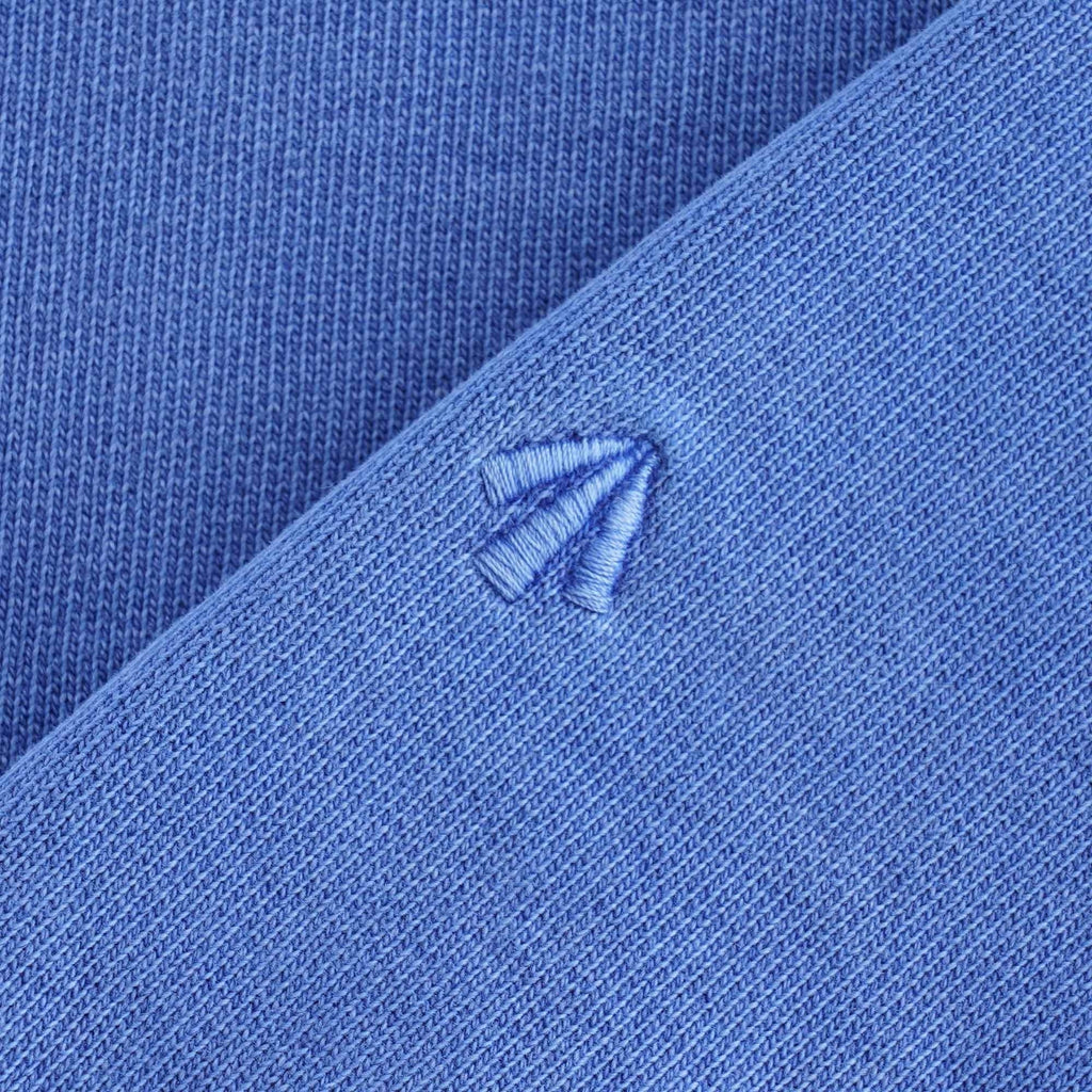 Embroidered Arrow Crew Sweatshirt - Washed Blue
