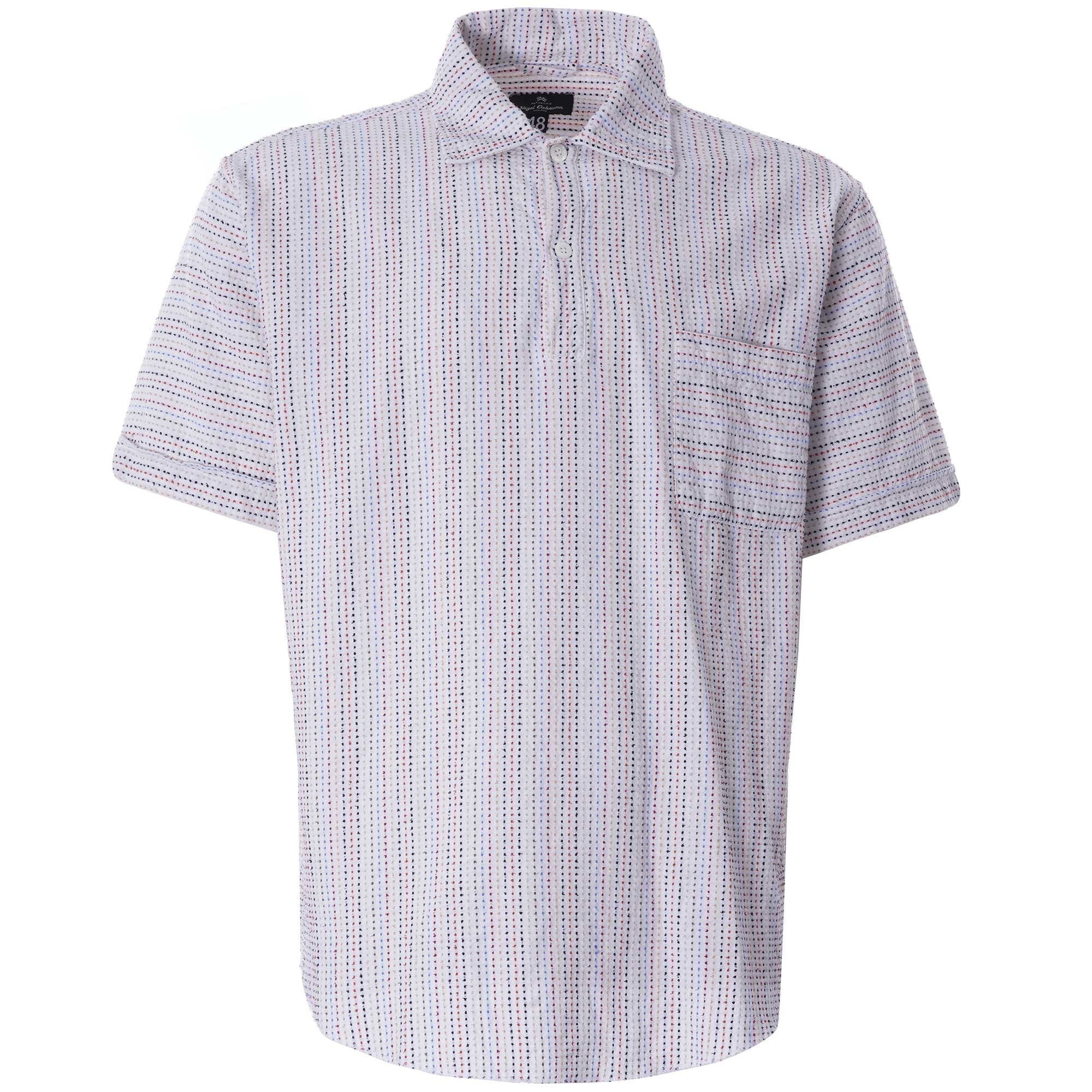 Short Sleeve Dot Shirt - White