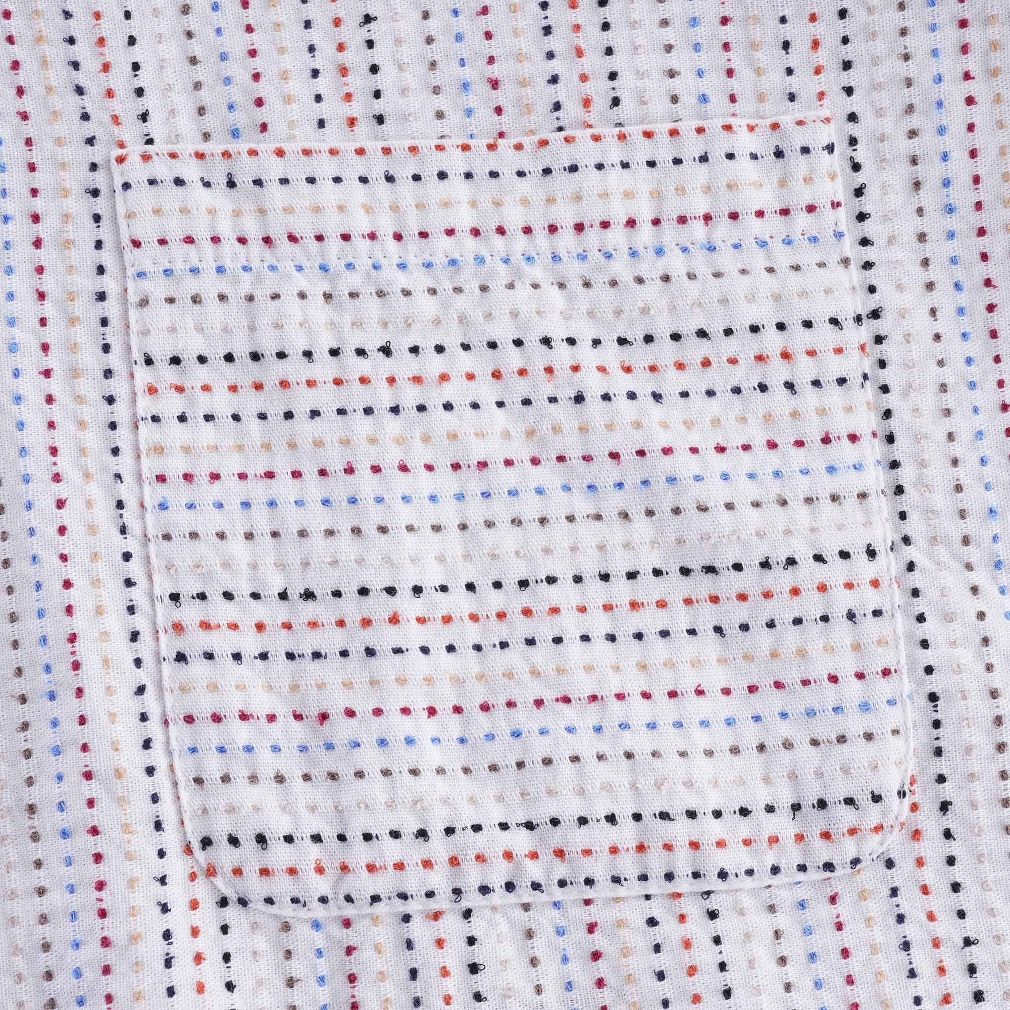 Short Sleeve Dot Shirt - White