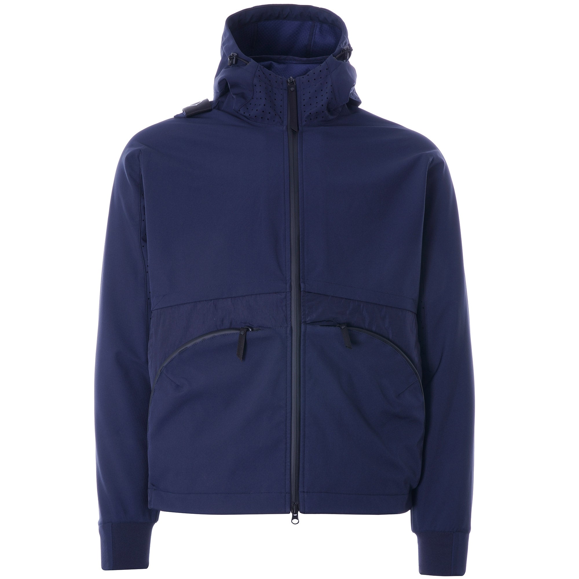 Soft Shell Hooded Jacket - Navy