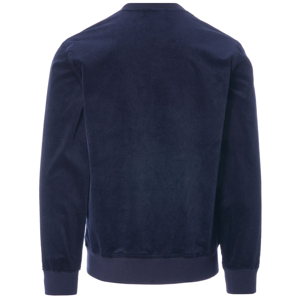Woven Cord Sweatshirt - Navy