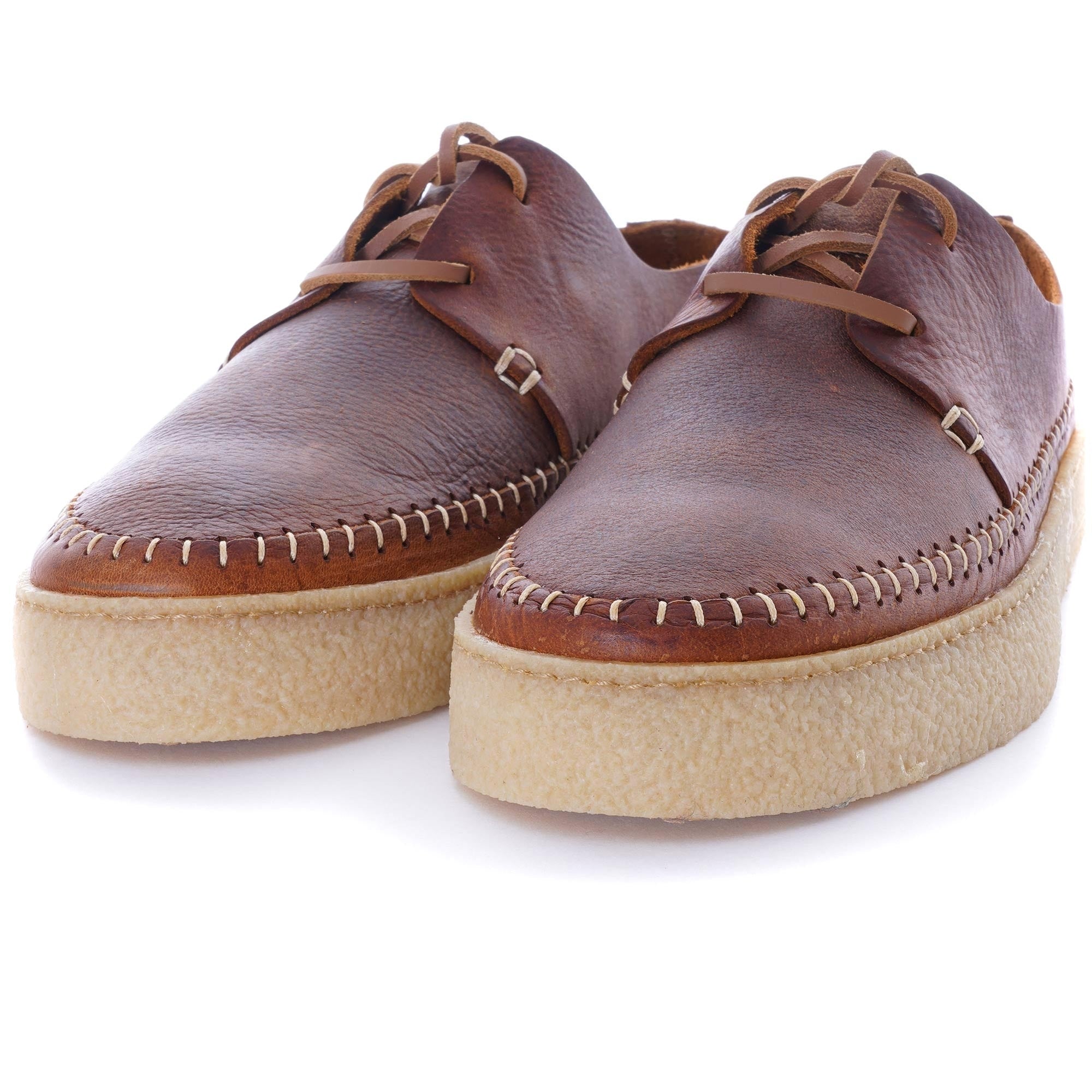 Hitch Tumbled Leather Shoe - Chestnut