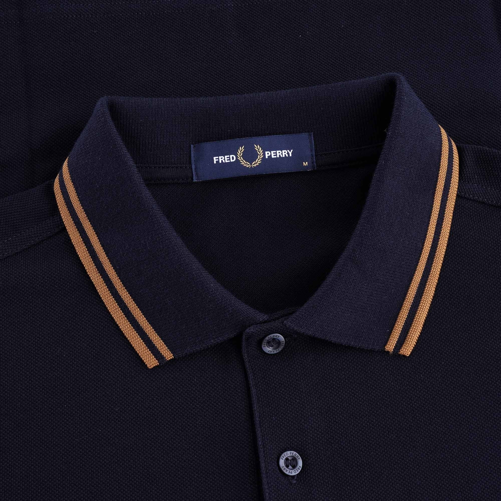 M3600 Twin Tipped Polo Shirt - Navy/Caramel