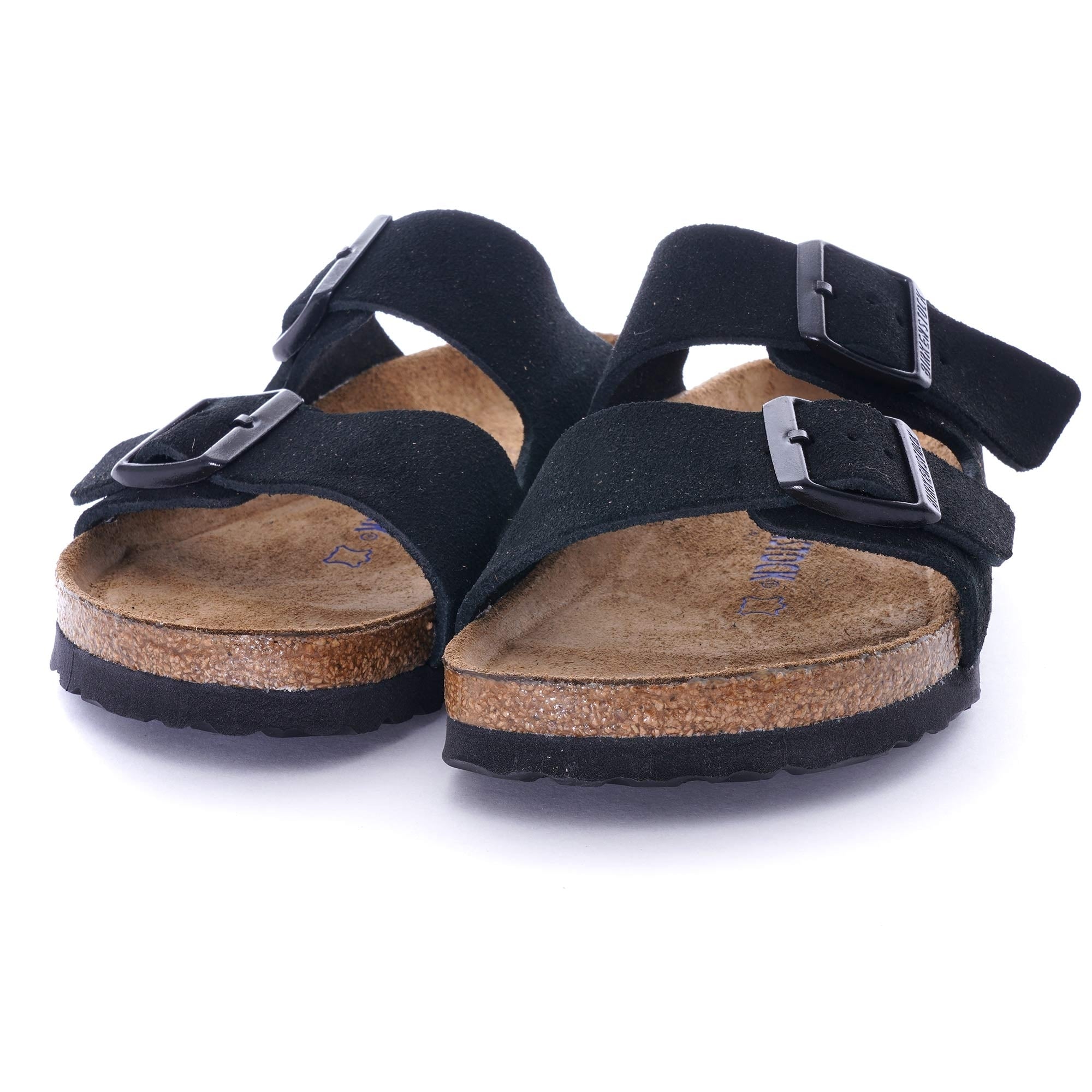 Womens Suede Arizona Soft Footbed - Black