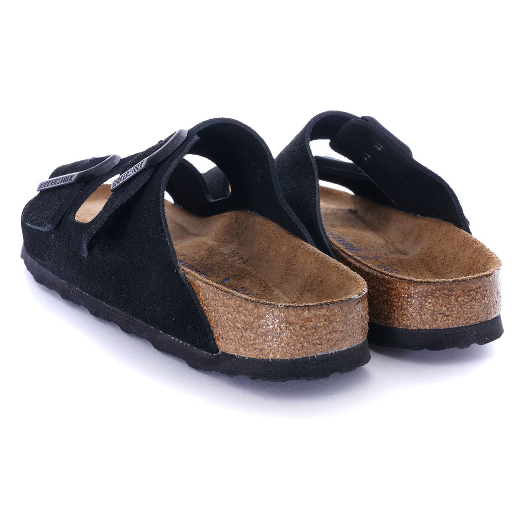 Womens Suede Arizona Soft Footbed - Black