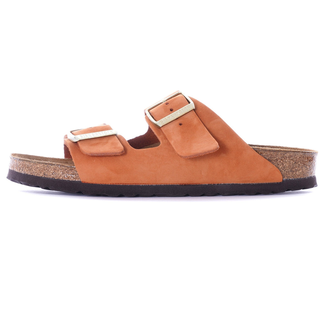 Womens Nubuck Leather Arizona Soft Footbed - Pecan