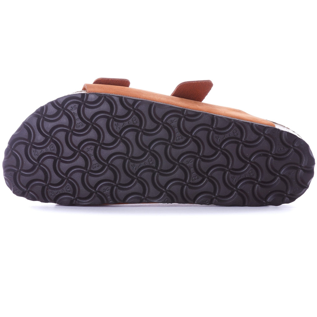 Womens Nubuck Leather Arizona Soft Footbed - Pecan