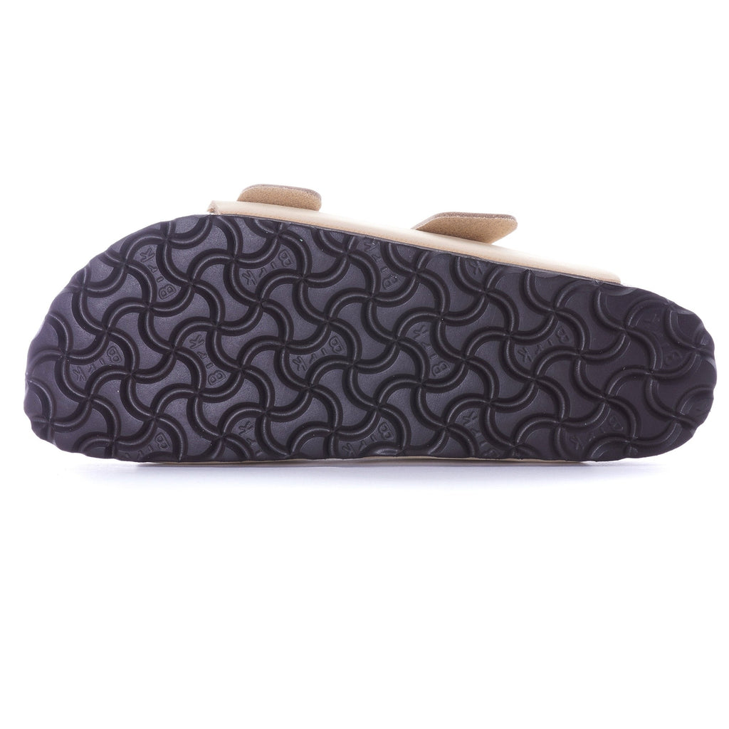 Womens Nubuck Leather Arizona Big Buckle - Almond