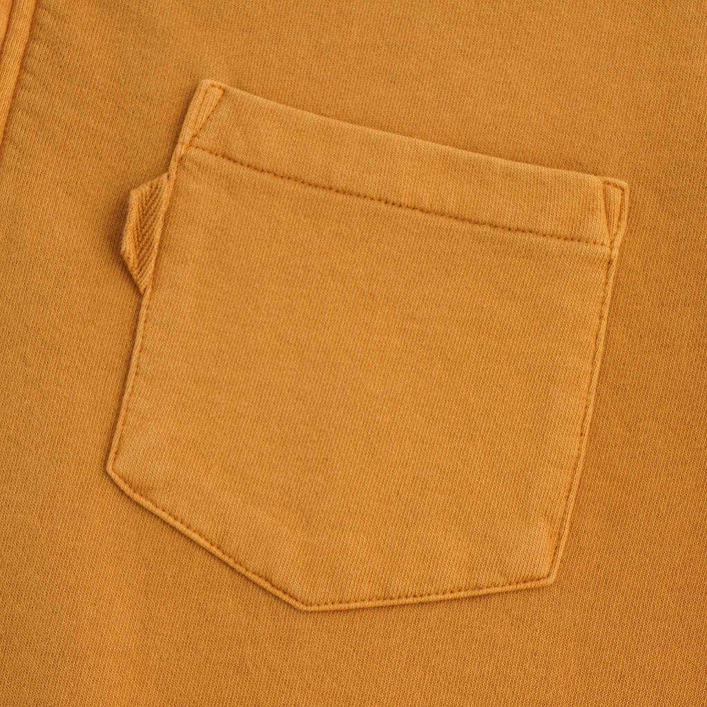 Sugden Cotton Loopback Zip Sweatshirt - Yellow