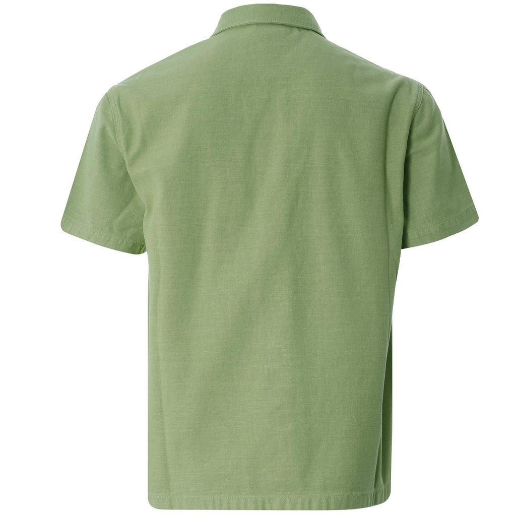 Short Sleeve CPO Shirt Cotton Sateen - Olive