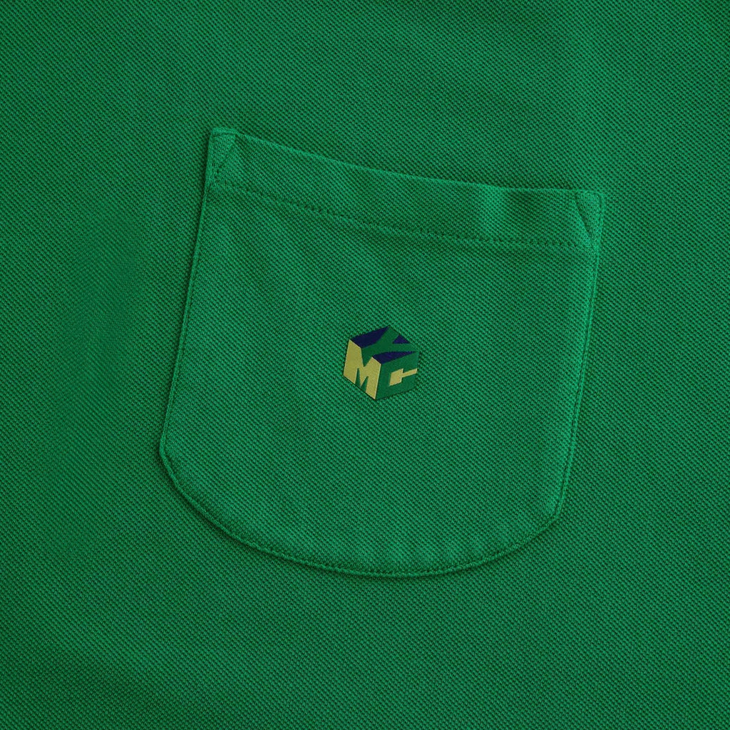 Frat Cotton Slub Jersey Polo Shirt - Green