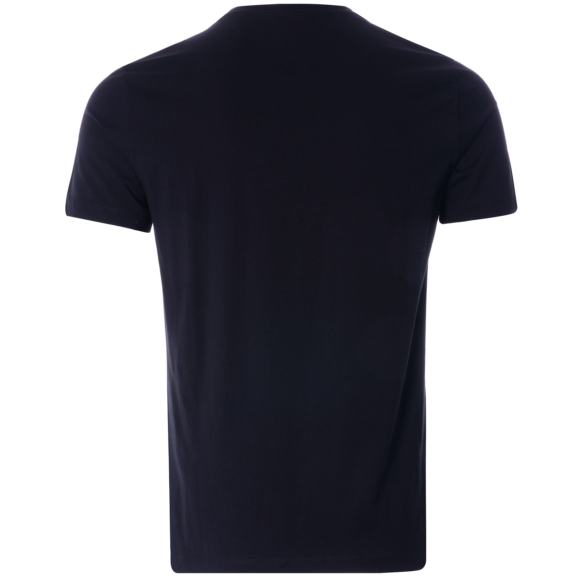 Lion Print Tattoo Style Jersey T Shirt - Black