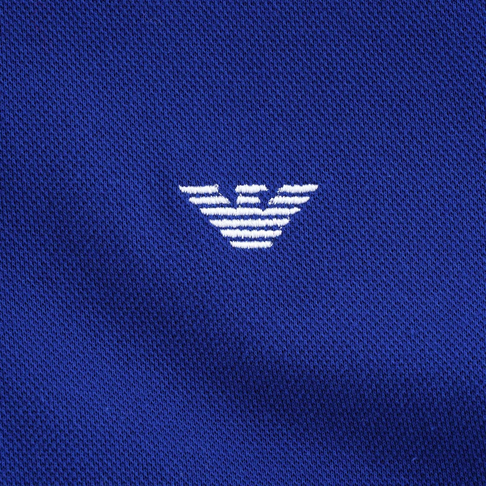 Mercerised Piqu Polo Shirt - Blue