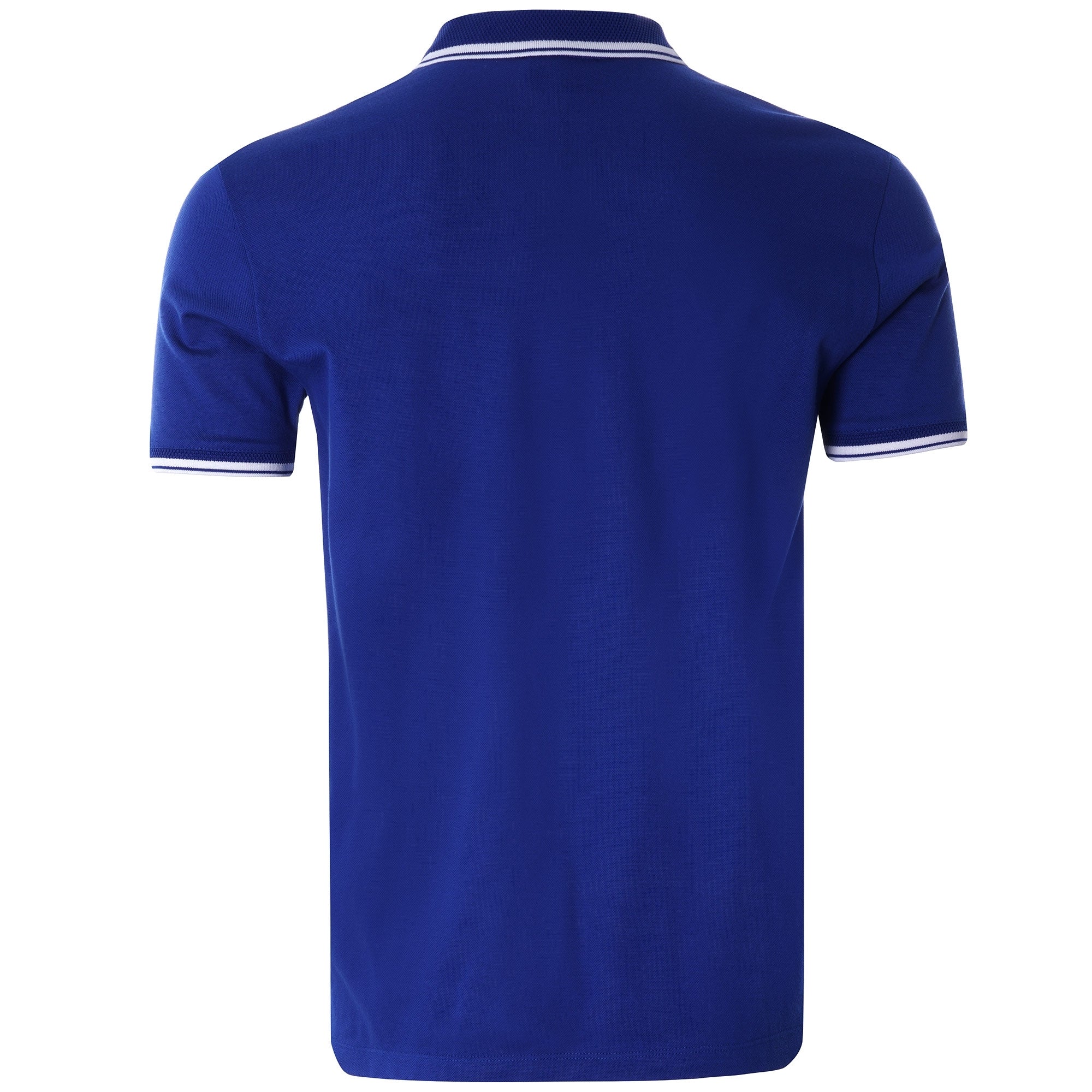 Mercerised Piqu Polo Shirt - Blue