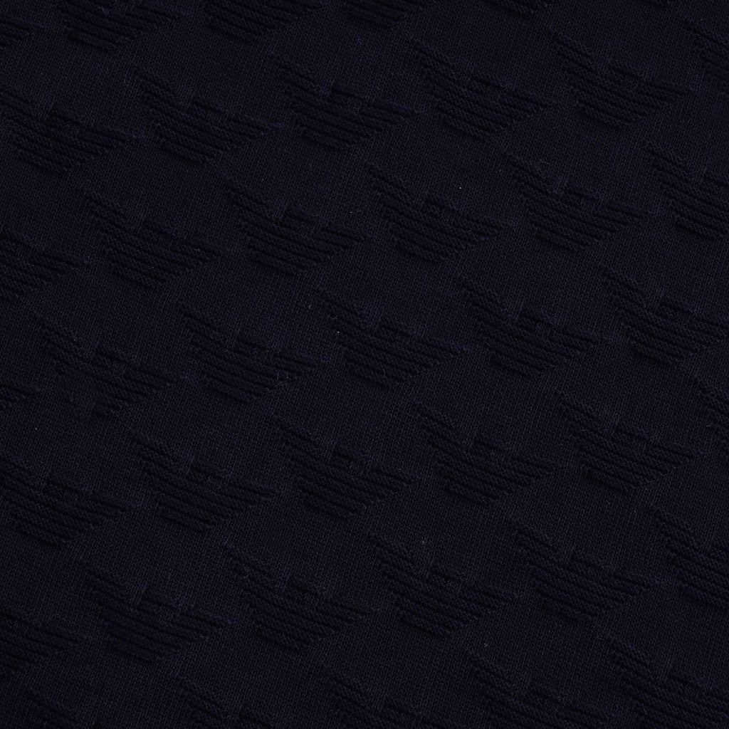All Over logo Tipped Polo - Blu Navy