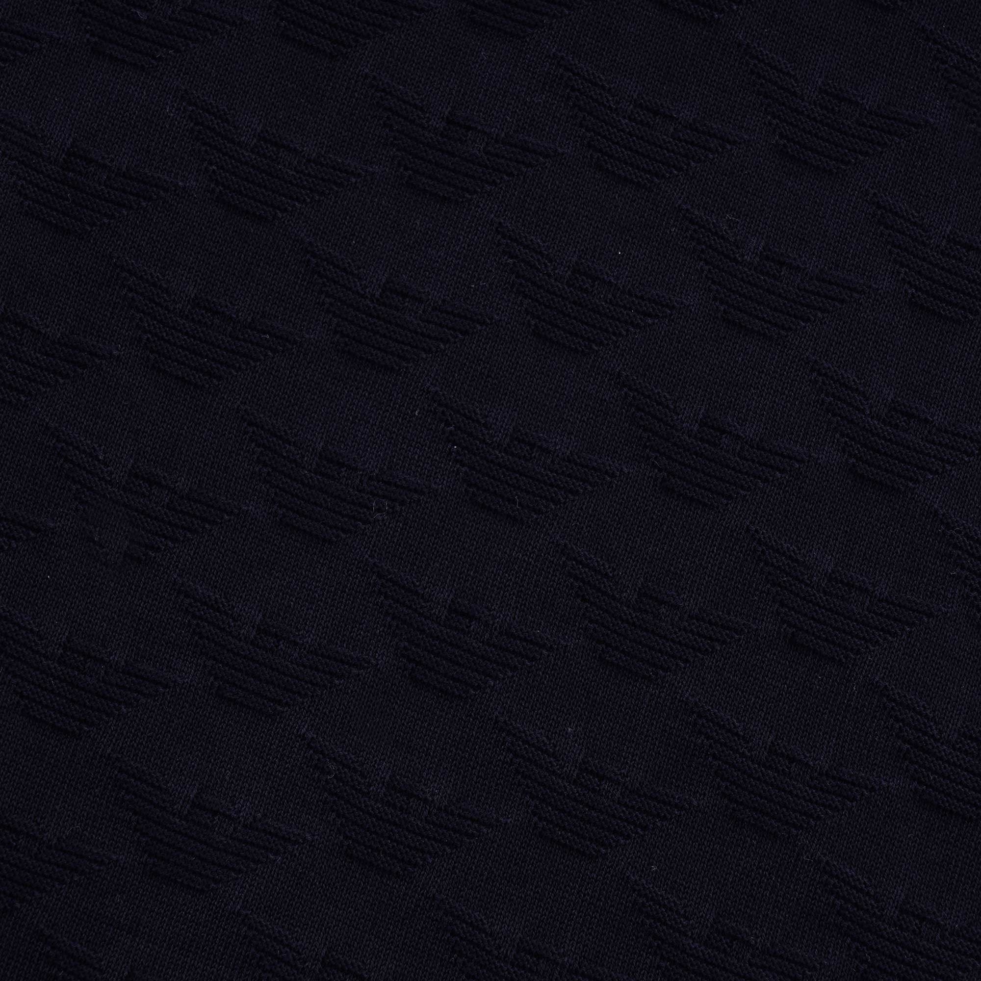 All Over logo Tipped Polo - Blu Navy