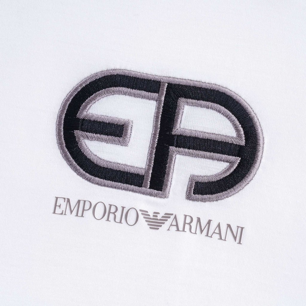 Tencel Blend Jersey T Shirt With R-EAcreate Logo Embroidery - Bianco