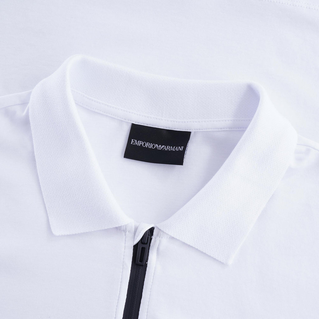 Travel Essentials Tencel Blend Polo Shirt - Bianco