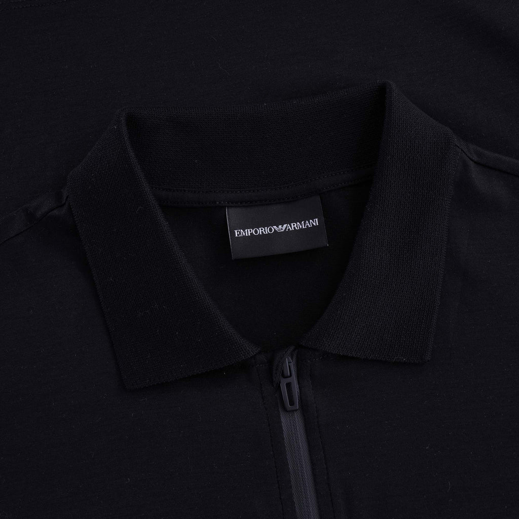 Travel Essentials Tencel Blend Polo Shirt - Nero