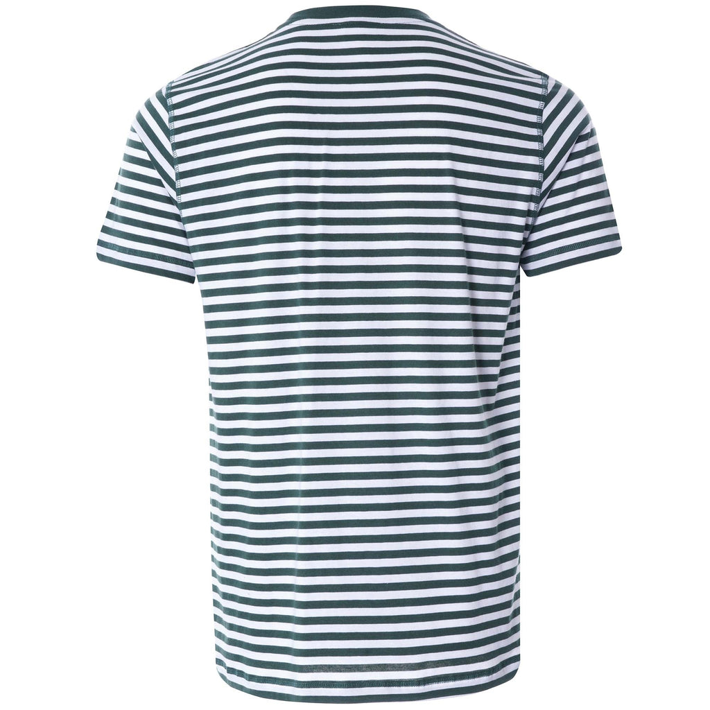 Niels Classic Stripe  T Shirt - Dartmouth Green