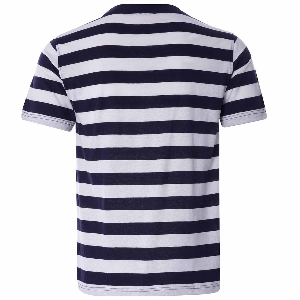 Wide Stripe Heritage T-Shirt - Khaki/Natural