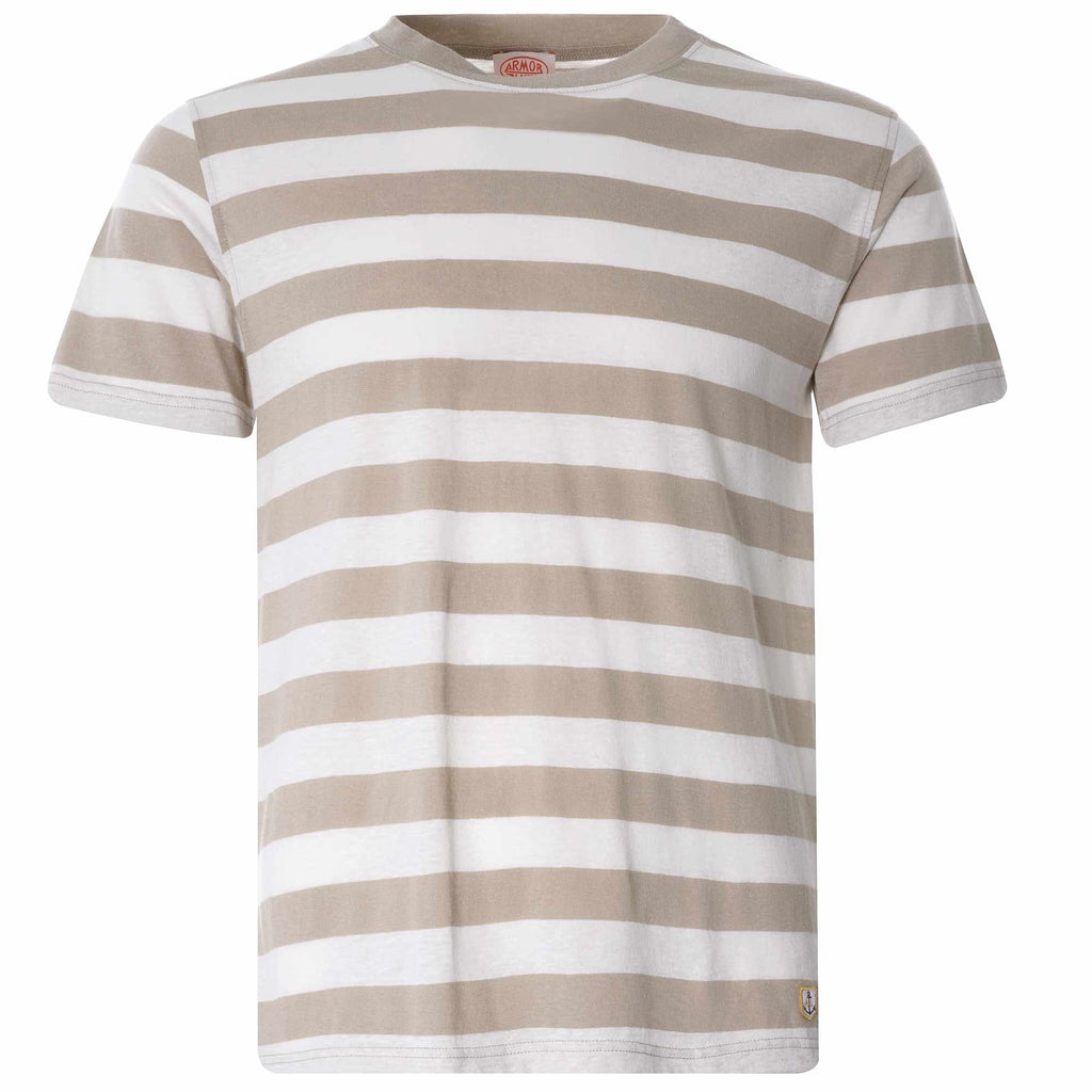 Wide Stripe Heritage T-Shirt - Flax/Natural